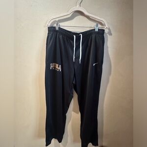 Nike Black Sweatpants with Loyola Soccer in School Colours